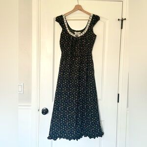 Christy Dawn Kelly Night Garden Black Floral Maxi Dress